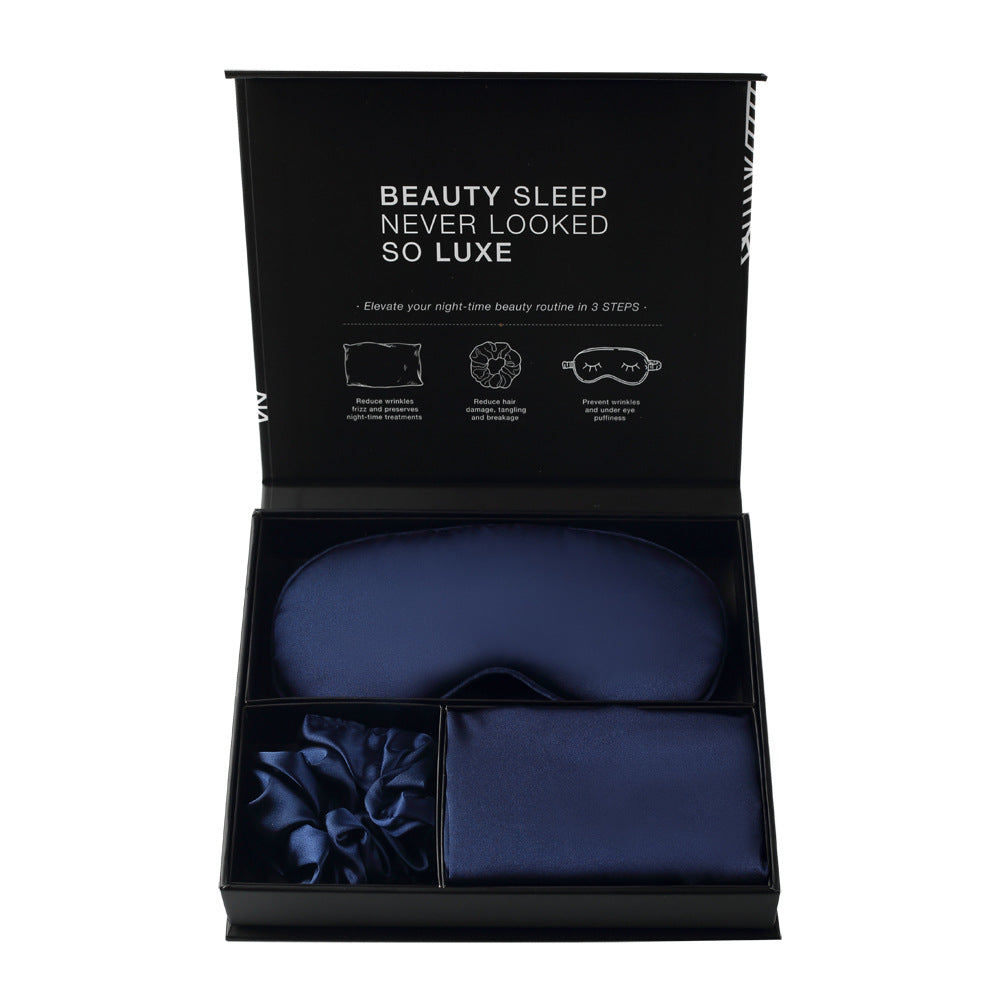 Satin Imitation Silk 3-Piece Sleep Set Eye Mask – knot&co